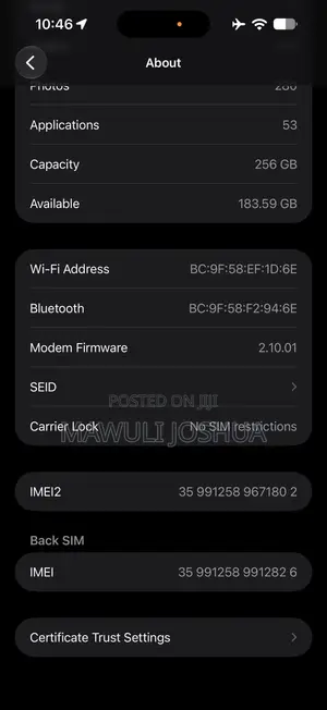 Apple iPhone 17 Pro Max 256 GB Blue