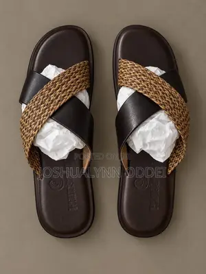 Special Basket Weave Cross Sandals for Men