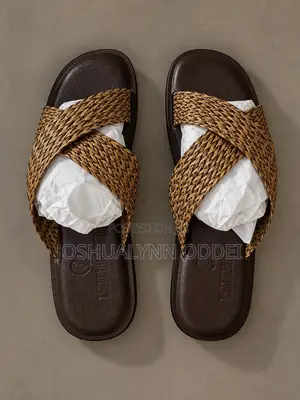 Special Basket Weave Cross Sandals for Men