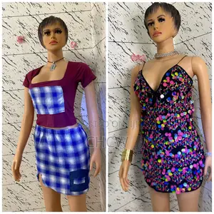 A Matching Skirt and Top and a Flashy Mini Dress (A Package)
