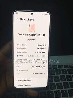 Samsung Galaxy S25 256 GB Gold
