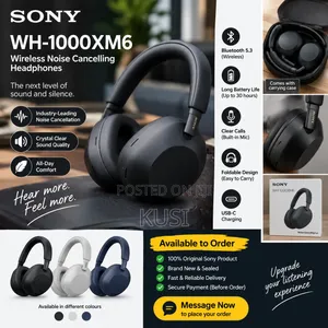 SONY WH-1000XMH6 Wireless Noise Canceling Headphones