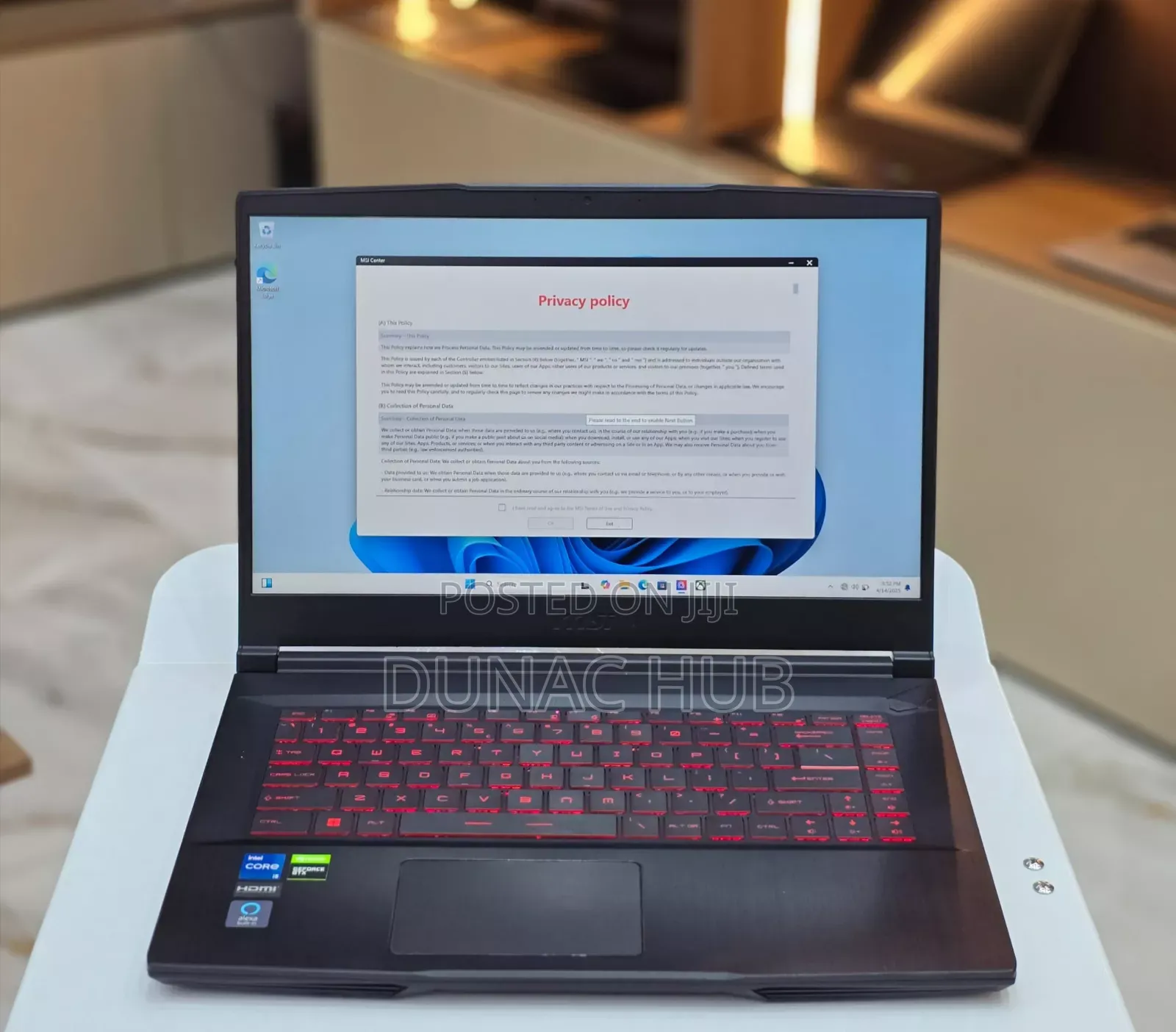 Laptop MSI GF75 Thin 8GB Intel Core i5 SSD 256GB