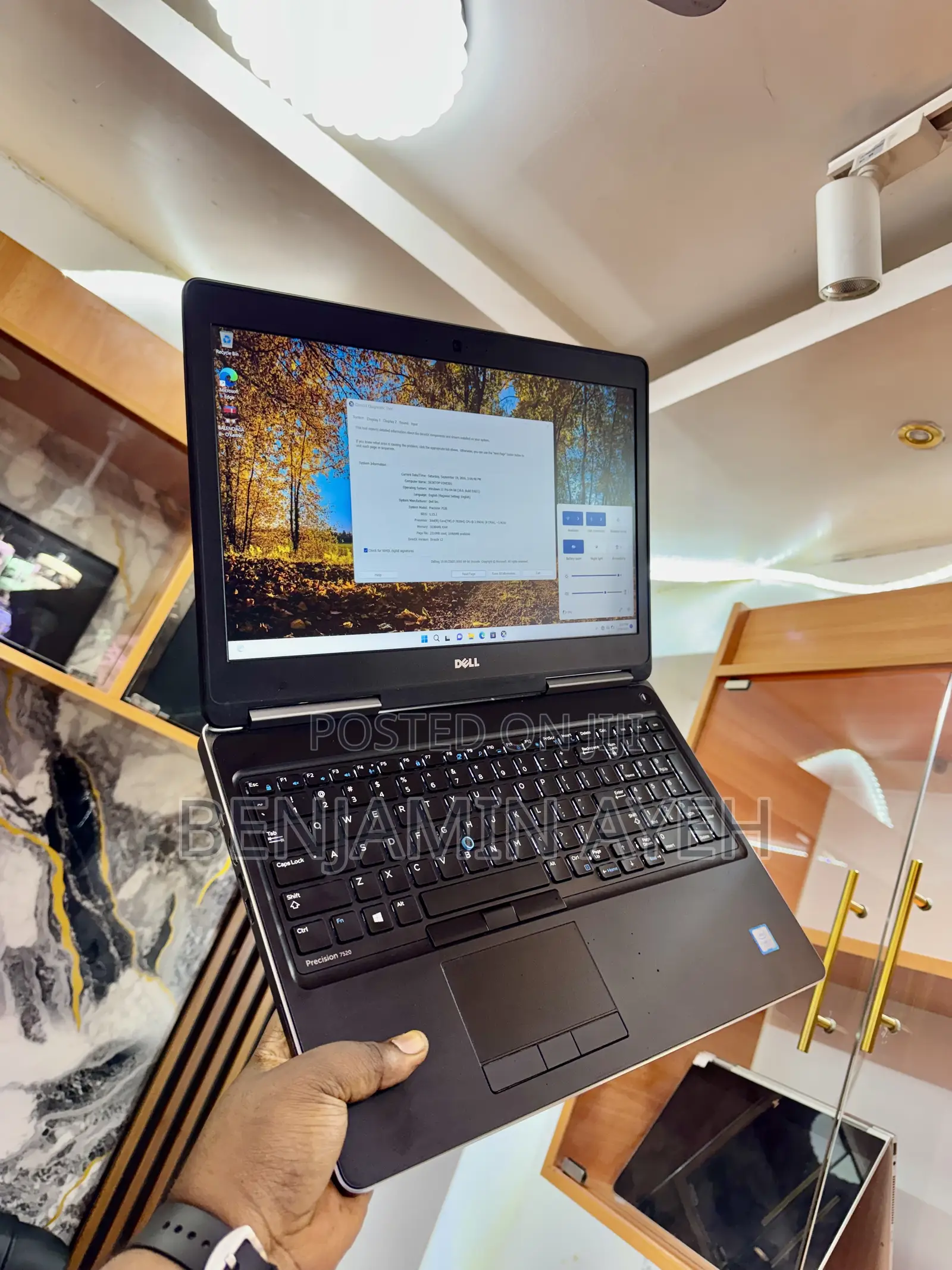 Laptop Dell Precision 7520 16GB Intel Core i7 SSD 256GB