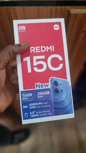 New Xiaomi Redmi 15C 4G 256 GB Black