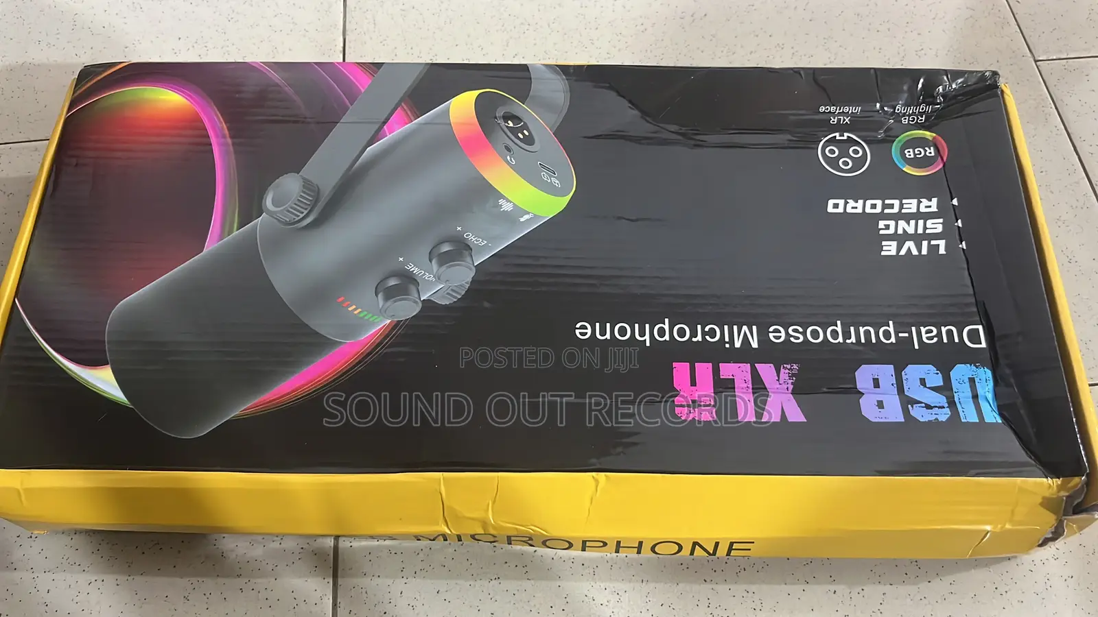 RGB Type C USB Podcast Microphone