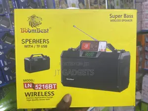 BoomBest LN-5216BT Super Bass Wireless Speaker — With FM Radio Clock