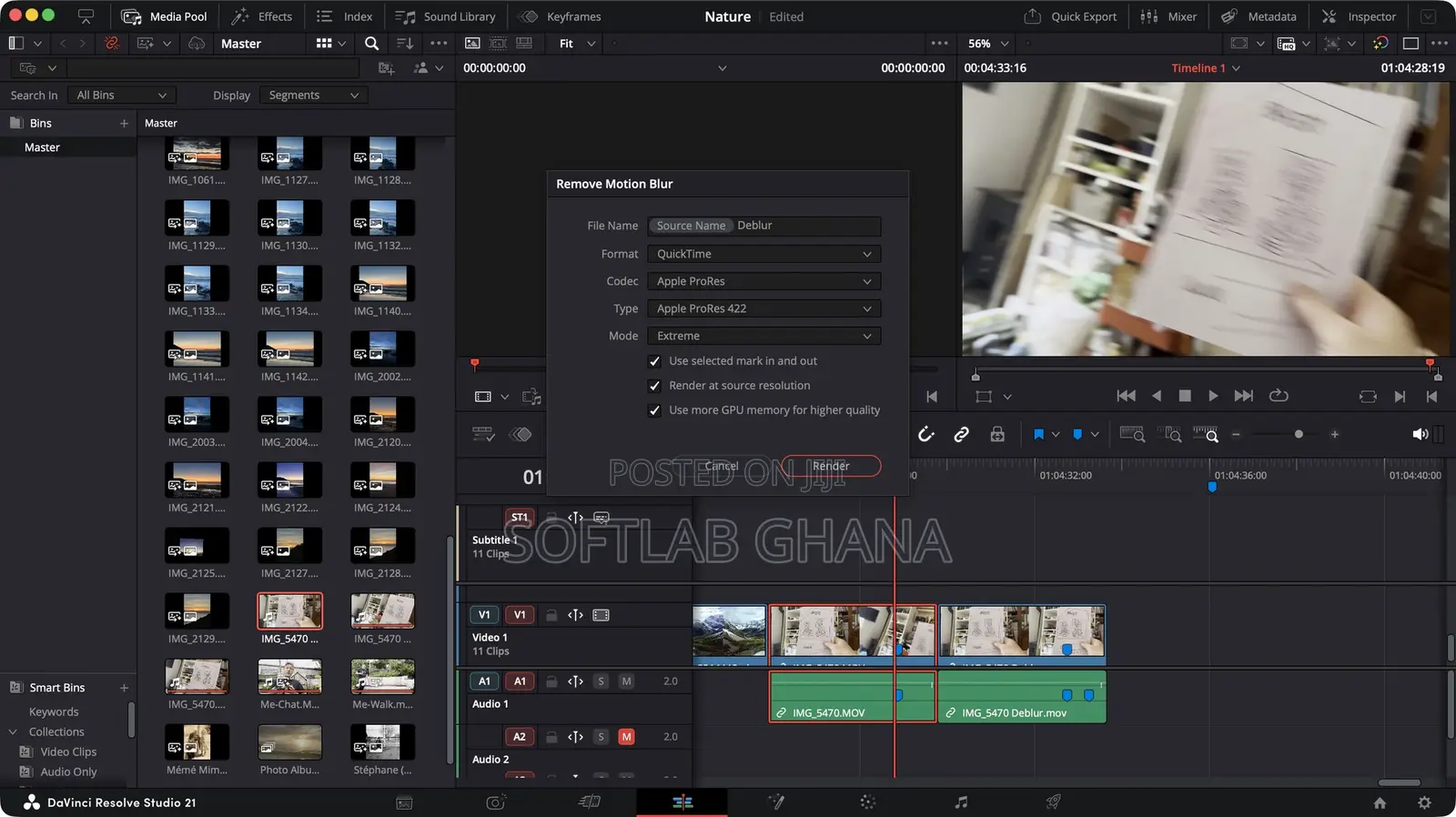 DaVinci Resolve Studio 21 (MacOS and Windows)