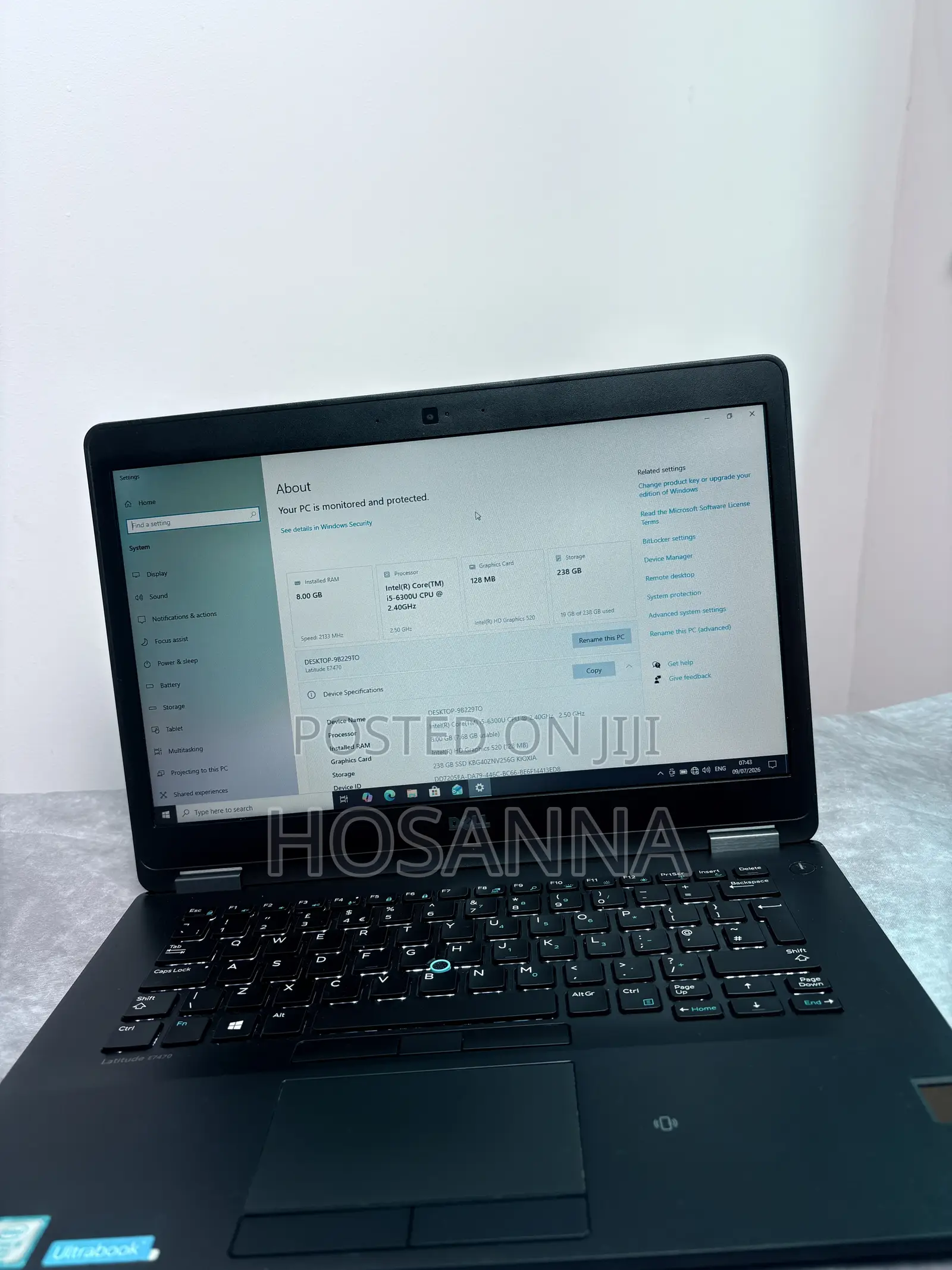 Laptop Dell Latitude E7470 8GB Intel Core i5 SSD 256GB