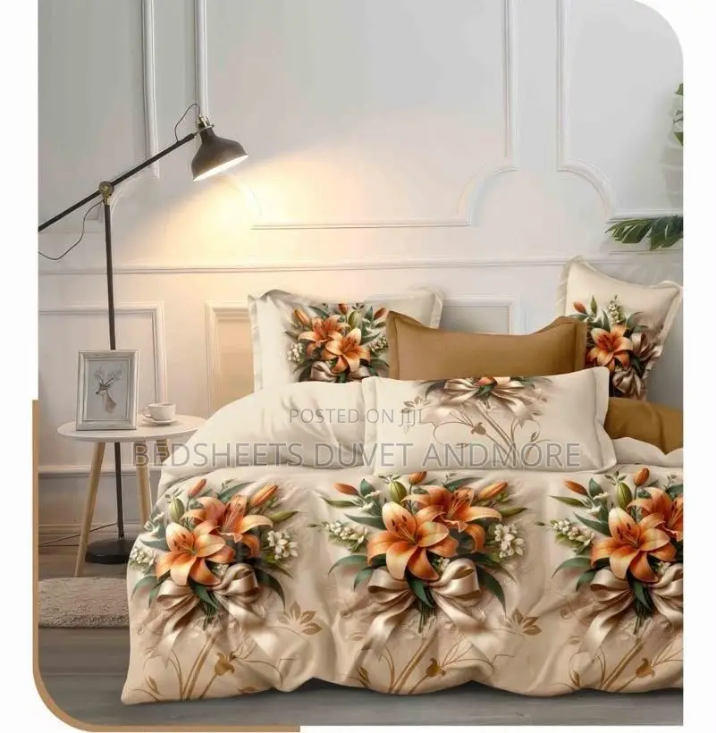 Beautiful Beige Flowered Design