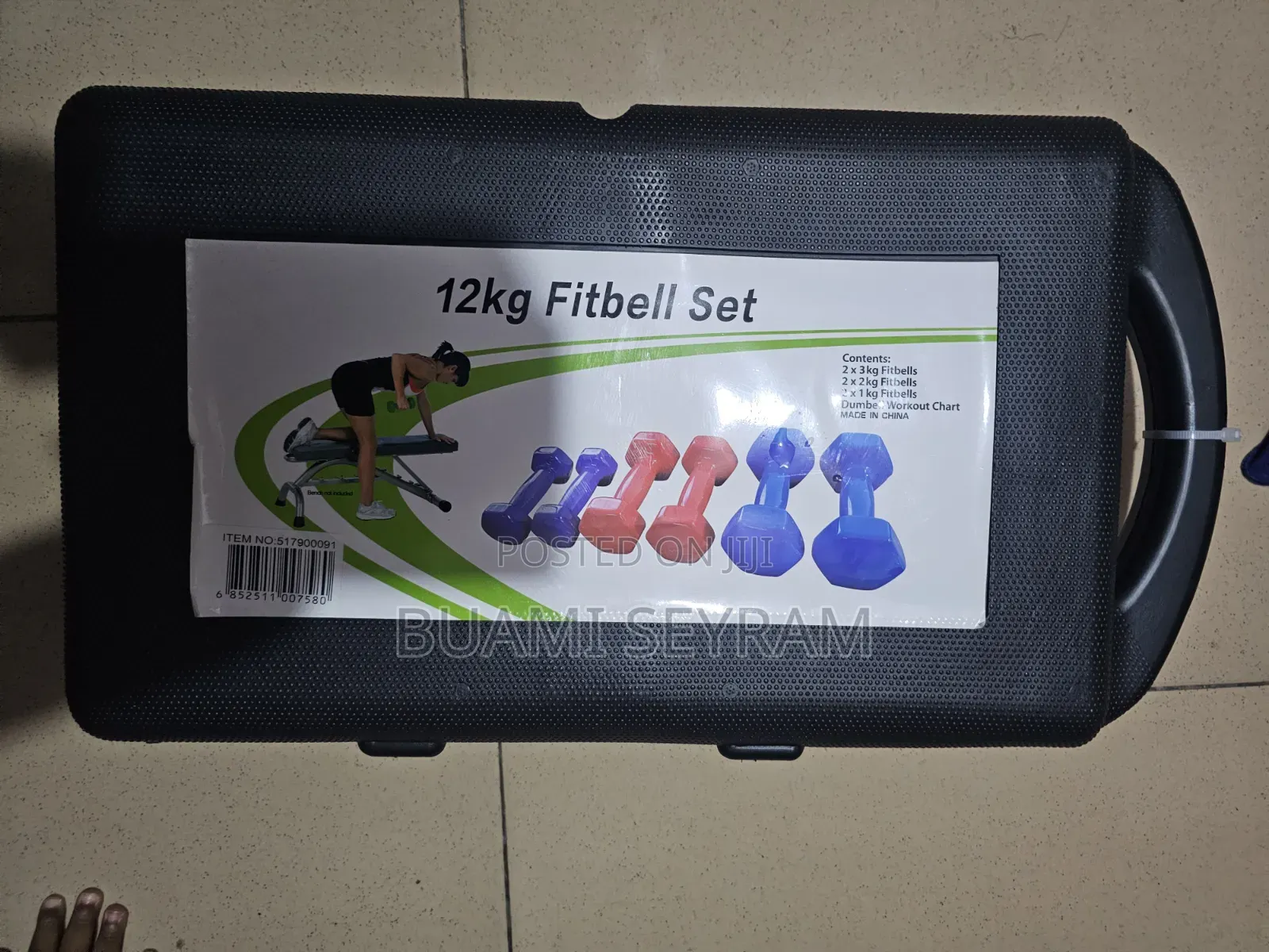 12 Kg 6 Fit Bell Dumbells