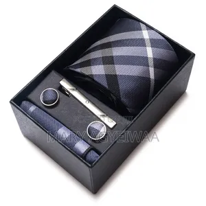 Premium Men’s Tie Set With Cufflinks Tie Clip