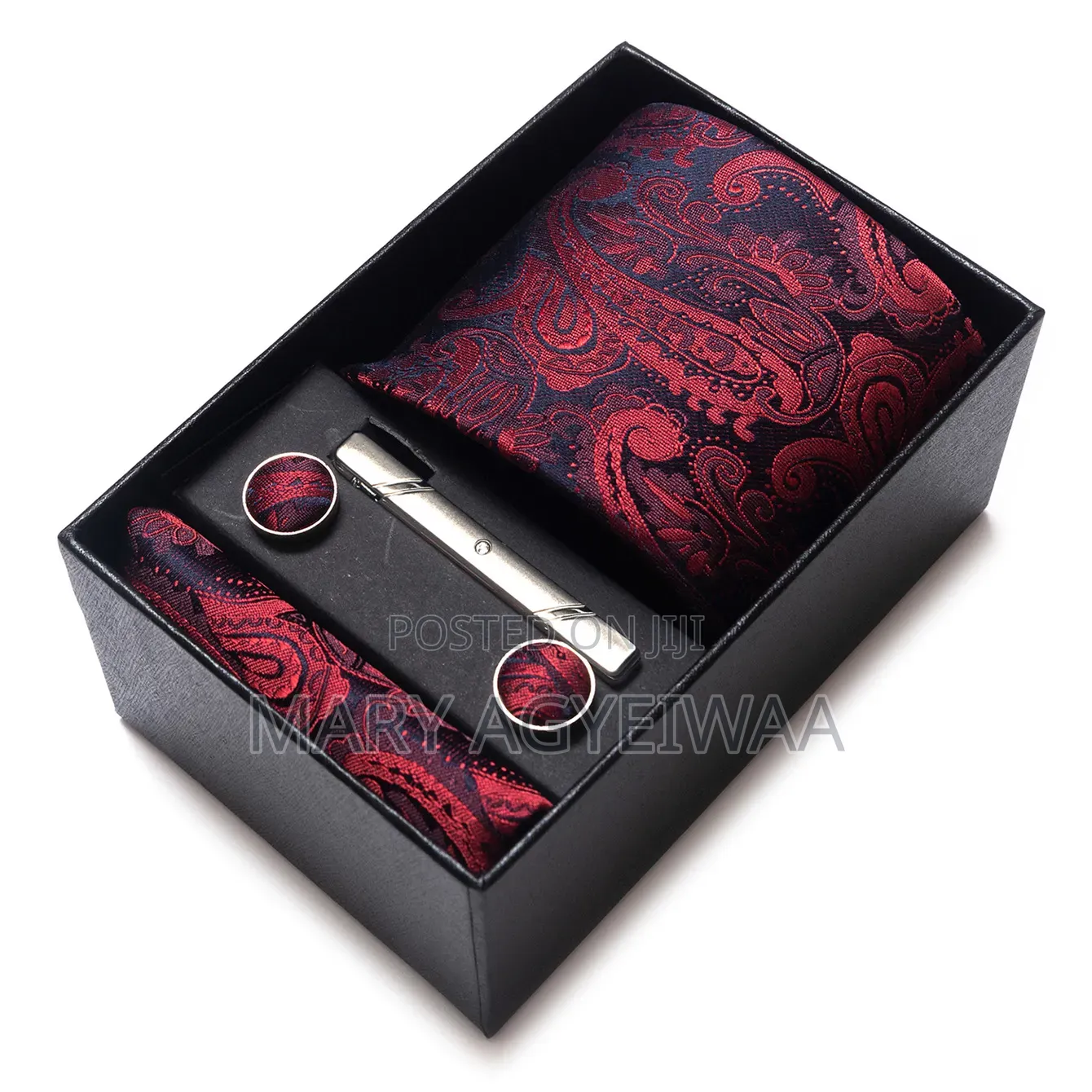 Premium Men’s Tie Set With Cufflinks Tie Clip