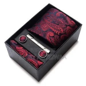 Premium Men’s Tie Set With Cufflinks Tie Clip