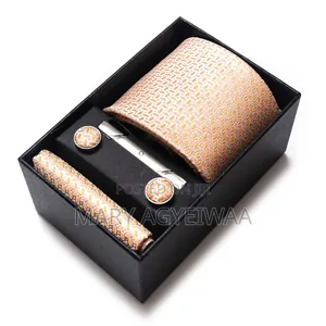 Premium Men’s Tie Set With Cufflinks Tie Clip