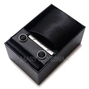 Premium Men’s Tie Set With Cufflinks Tie Clip