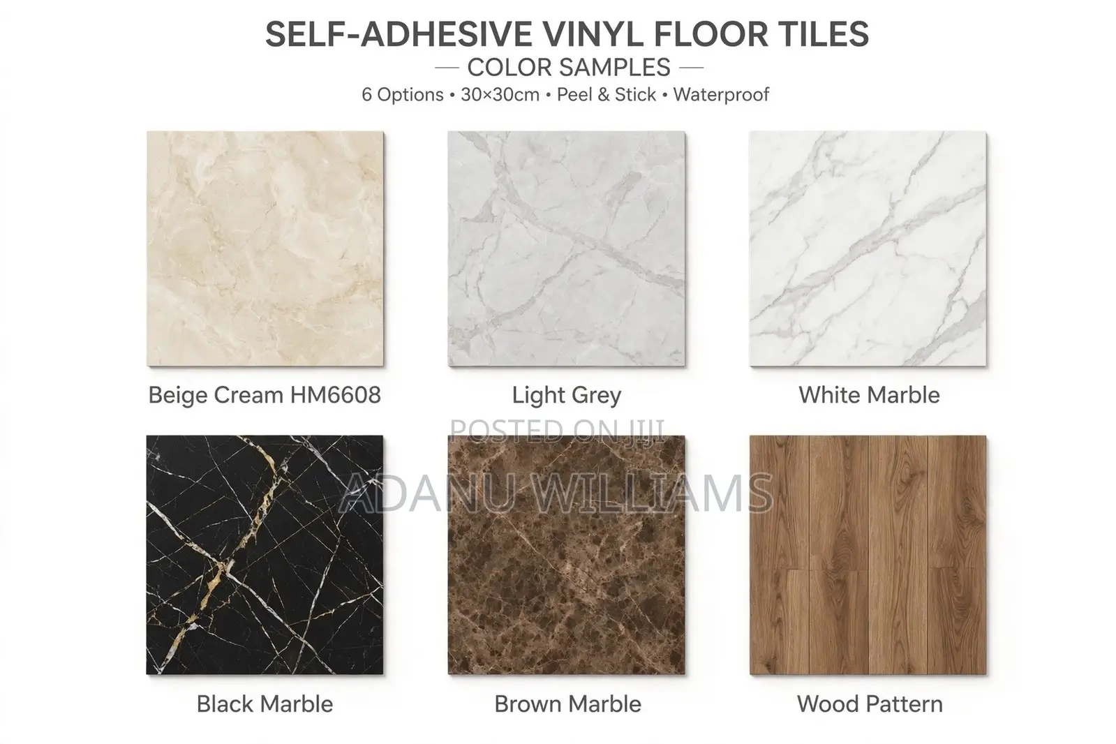 Luxury Self-Adhesive Vinyl Floor Tiles ( 60*60cm) Waterproof