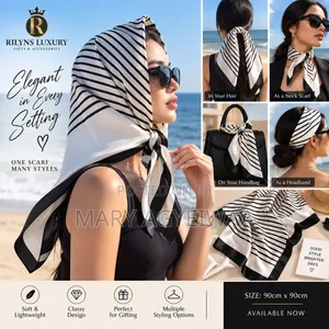 Elegant Silk Scarf for Women – Multipurpose Fashion Scarf