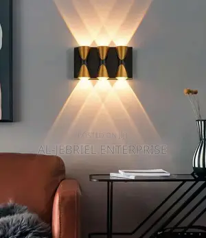 LED Black and Gold Wall Light