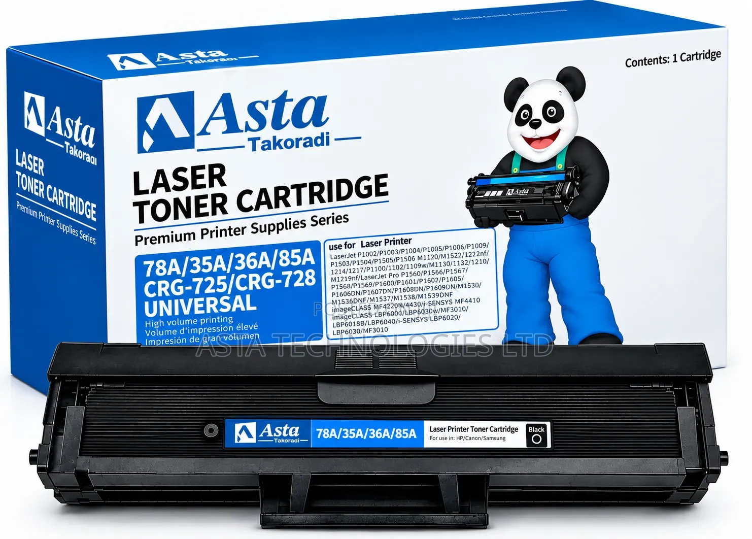 Asta Toner Cartridge -78a/35a/36a/85a