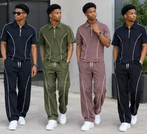 Men's Two Set Tracksuit,Polo Top and Trousers