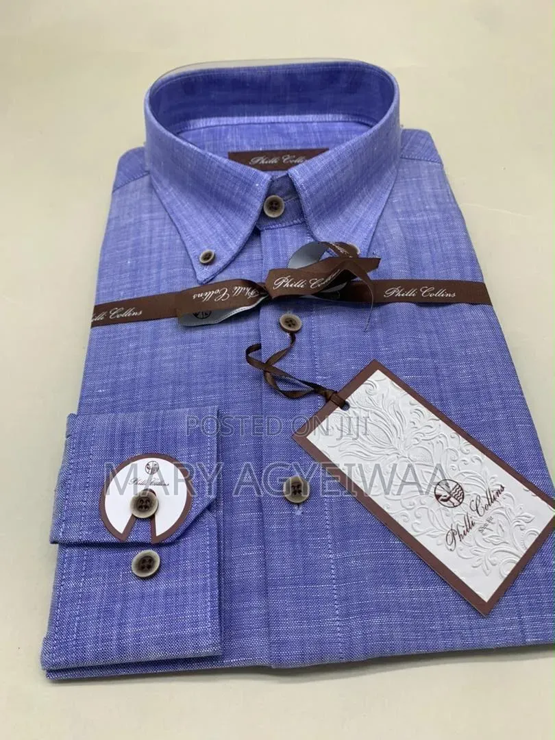 Men’s Premium Linen Shirt – Long Sleeve Button Down