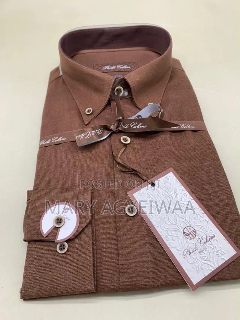 Men’s Premium Linen Shirt – Long Sleeve Button Down