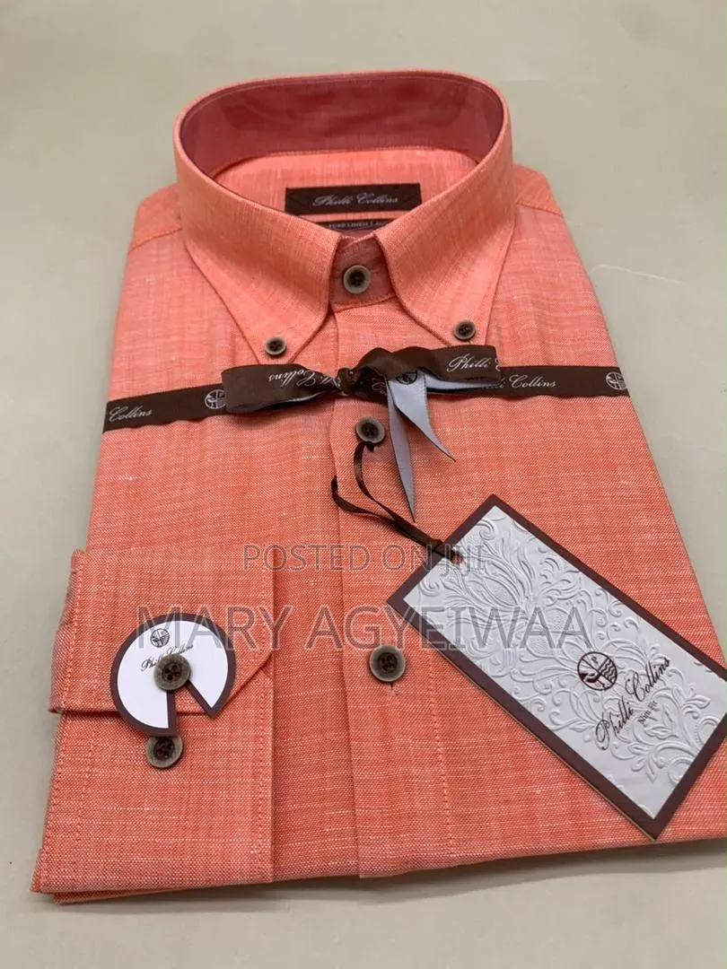 Men’s Premium Linen Shirt – Long Sleeve Button Down