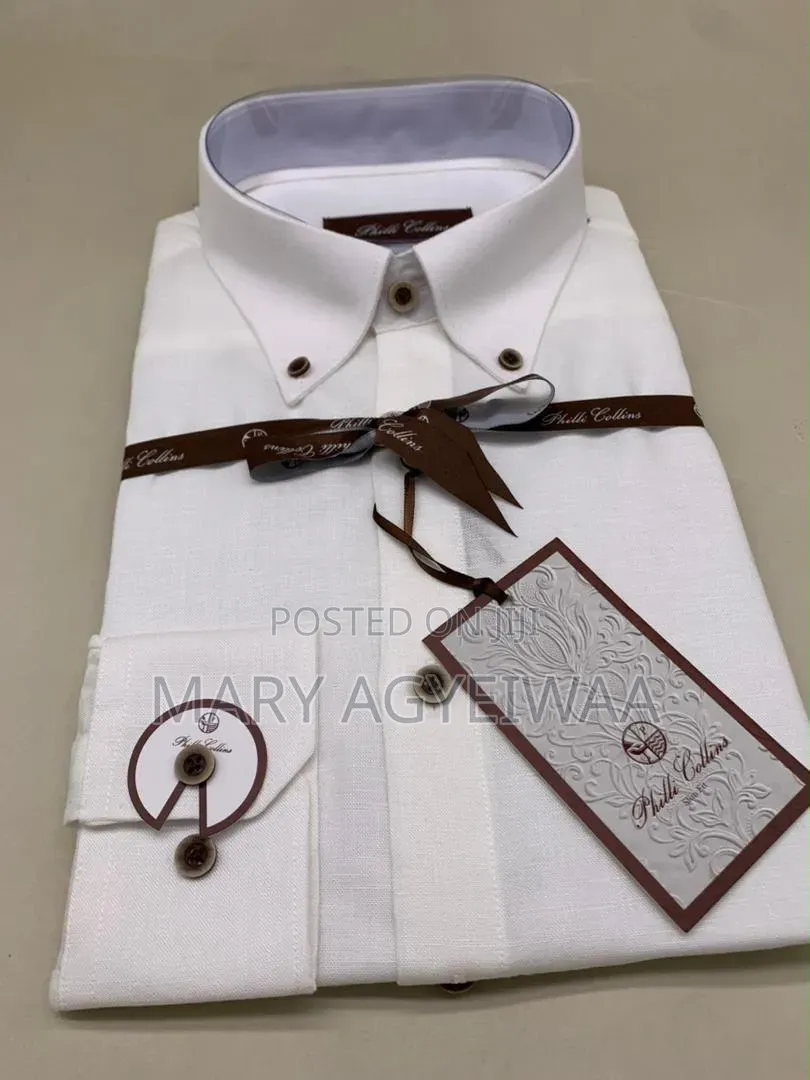Men’s Premium Linen Shirt – Long Sleeve Button Down