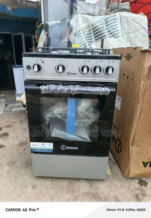Sigma 50*55 3Gas + 1Electric Cooker Oven + Grill + Ignition