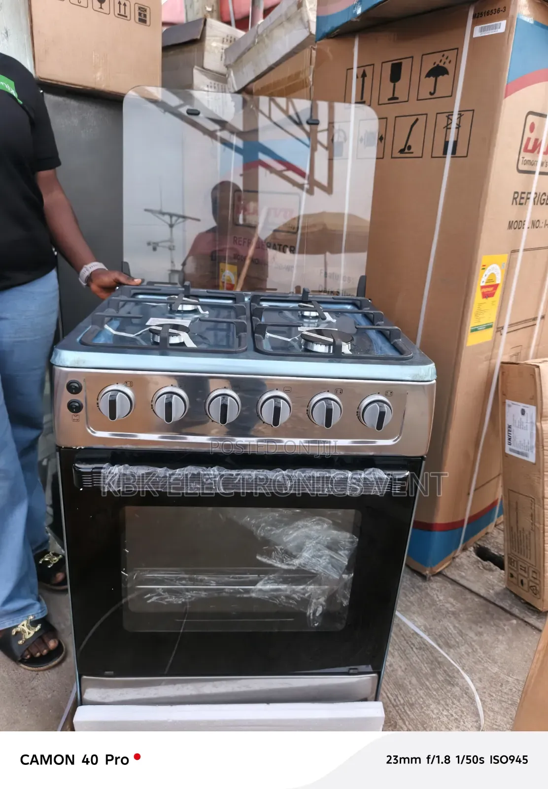 Innova 60*60 4Burner Gas Cooker Oven + Grill + Ignition+ Oven Light