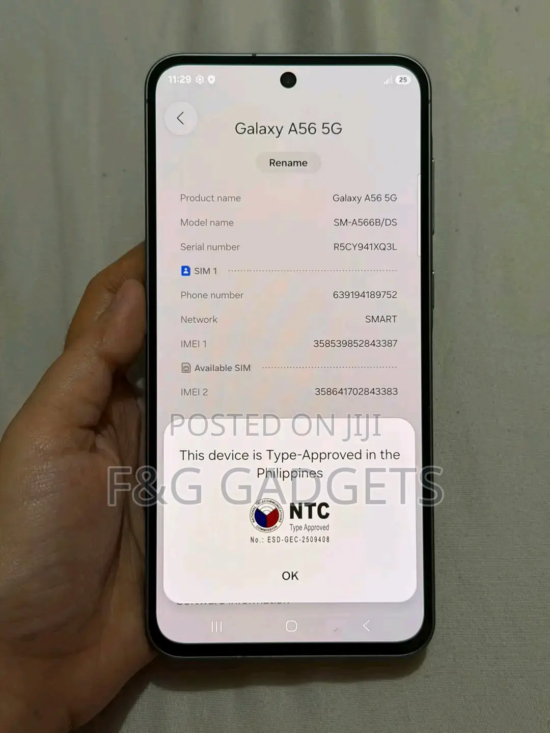 New Samsung Galaxy A56 256 GB Silver
