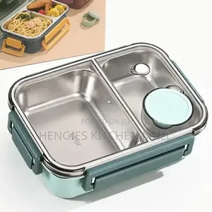 Bento Stainless Steel Lunch Box (Double Compartment)