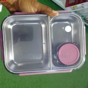 Bento Stainless Steel Lunch Box (Double Compartment)
