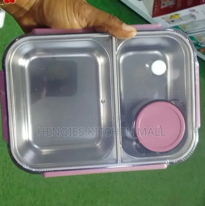 Bento Stainless Steel Lunch Box (Double Compartment)