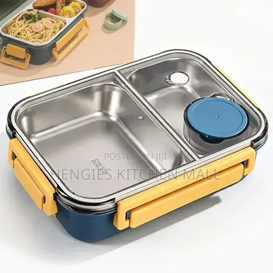 Bento Stainless Steel Lunch Box (Double Compartment)