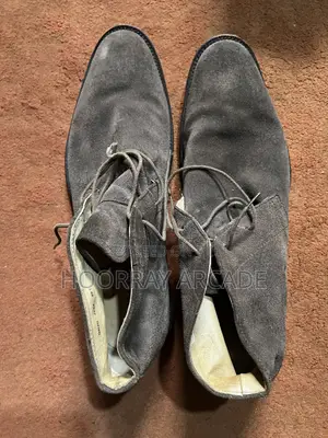 Mens Brown Suede Desert Boots Chukka Boots Lace-Up (Size 42.5)