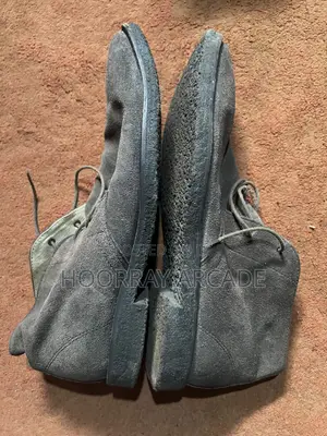 Mens Brown Suede Desert Boots Chukka Boots Lace-Up (Size 42.5)
