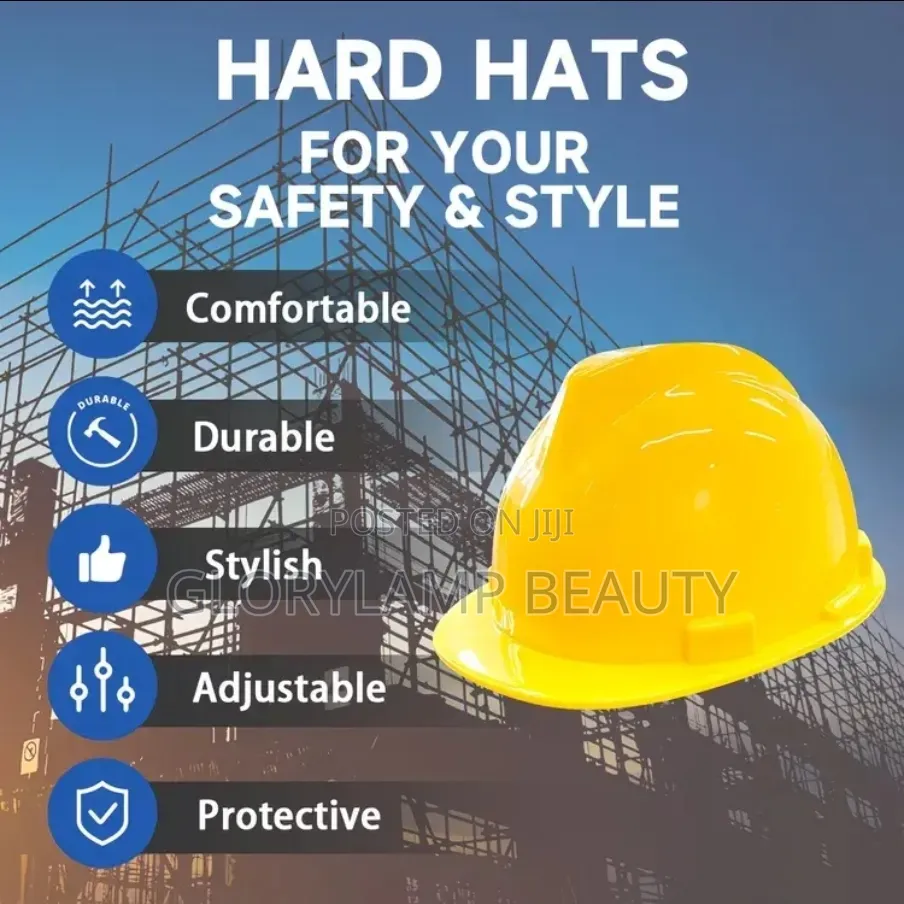 High-Impact Vented Safety Hard Hat – Adjustable Industrial Cons Helmet