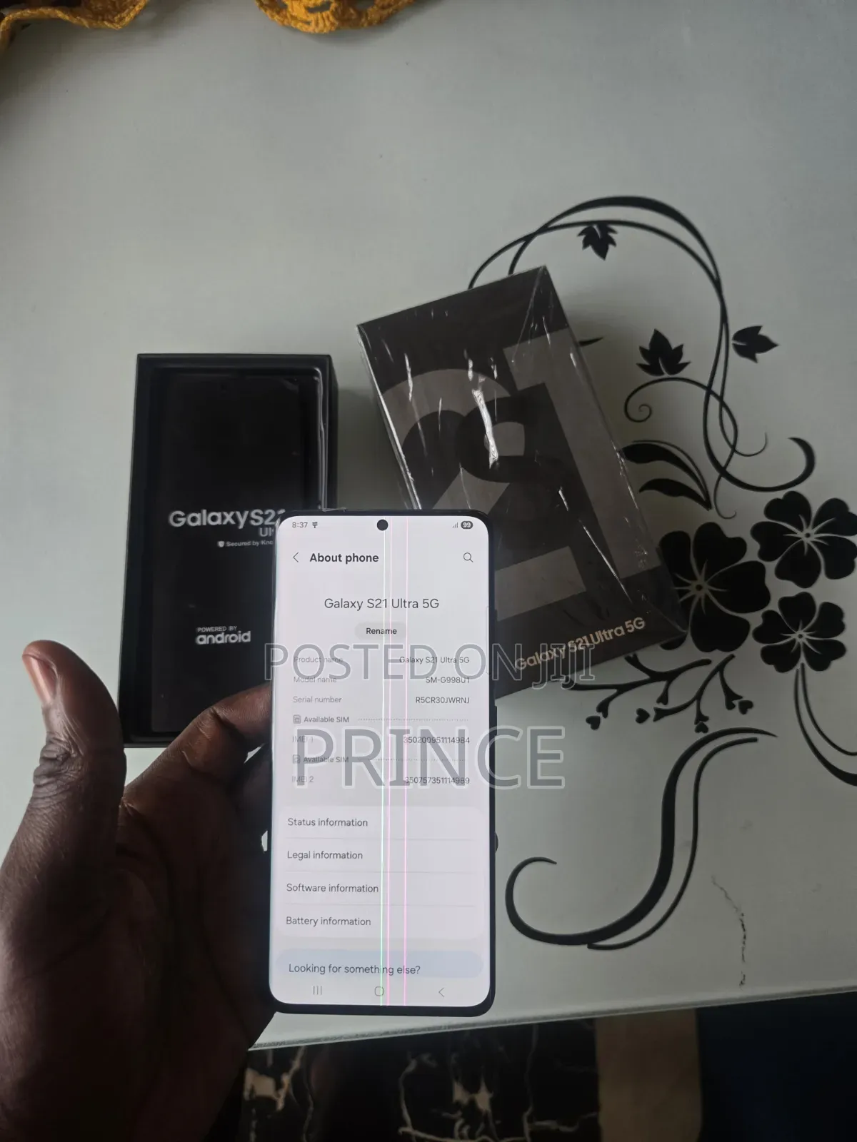 New Samsung Galaxy S21 Ultra 5G 256 GB Black