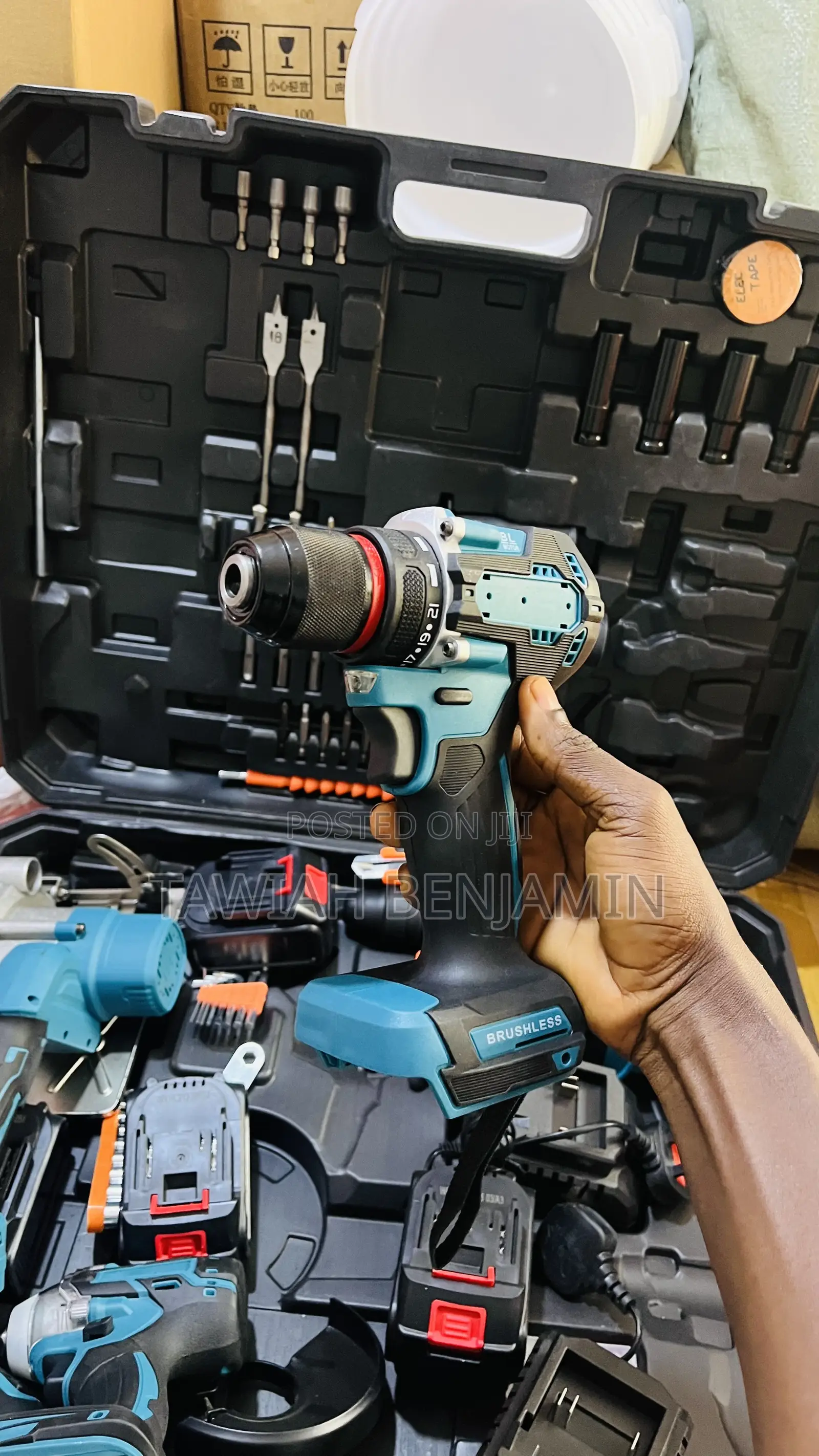 *5-in-1 Drill Cordless 21V Power Tool Combo Kit