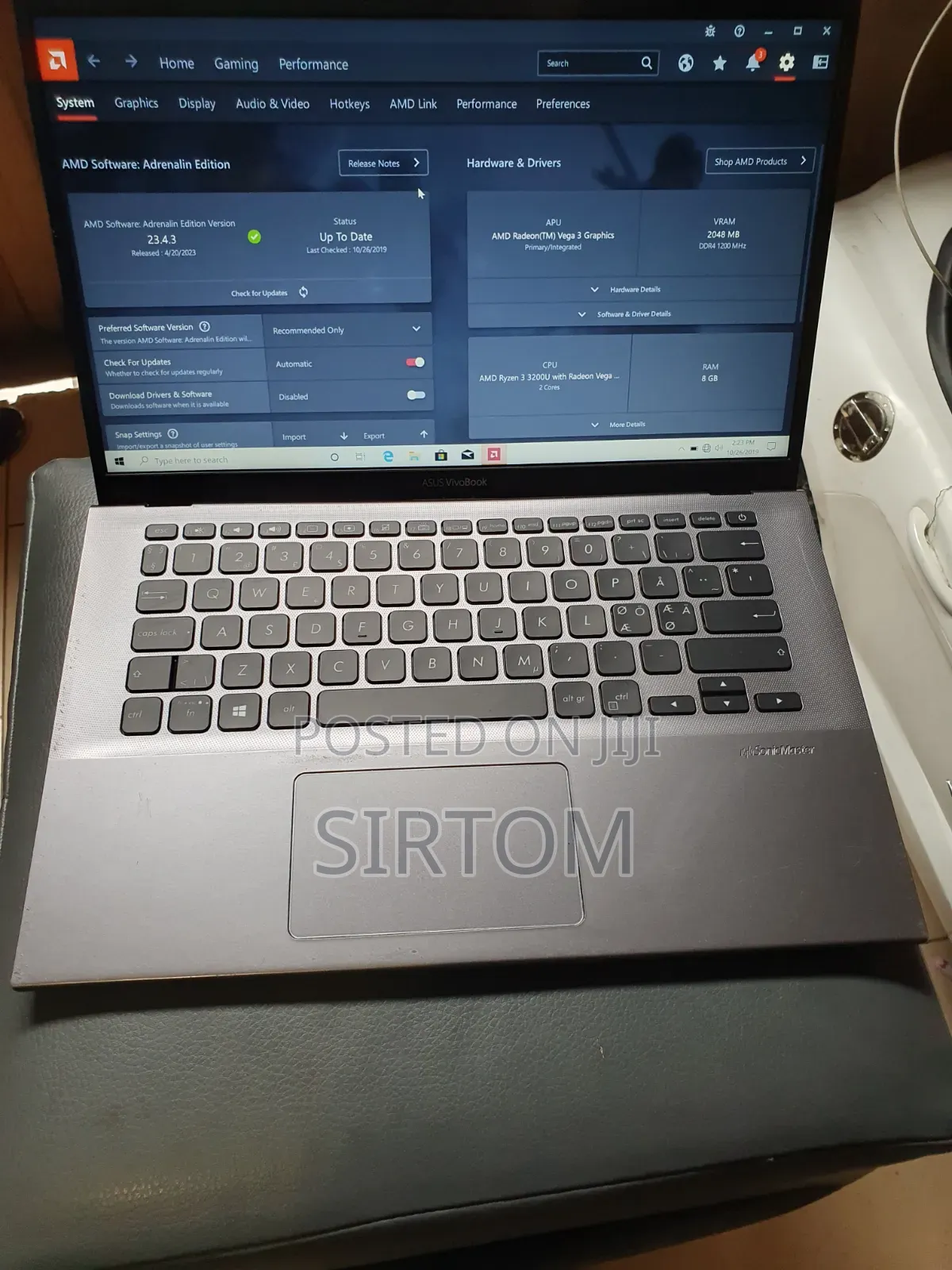 Laptop Asus Vivobook 14 8GB AMD Ryzen 3 SSD 128GB