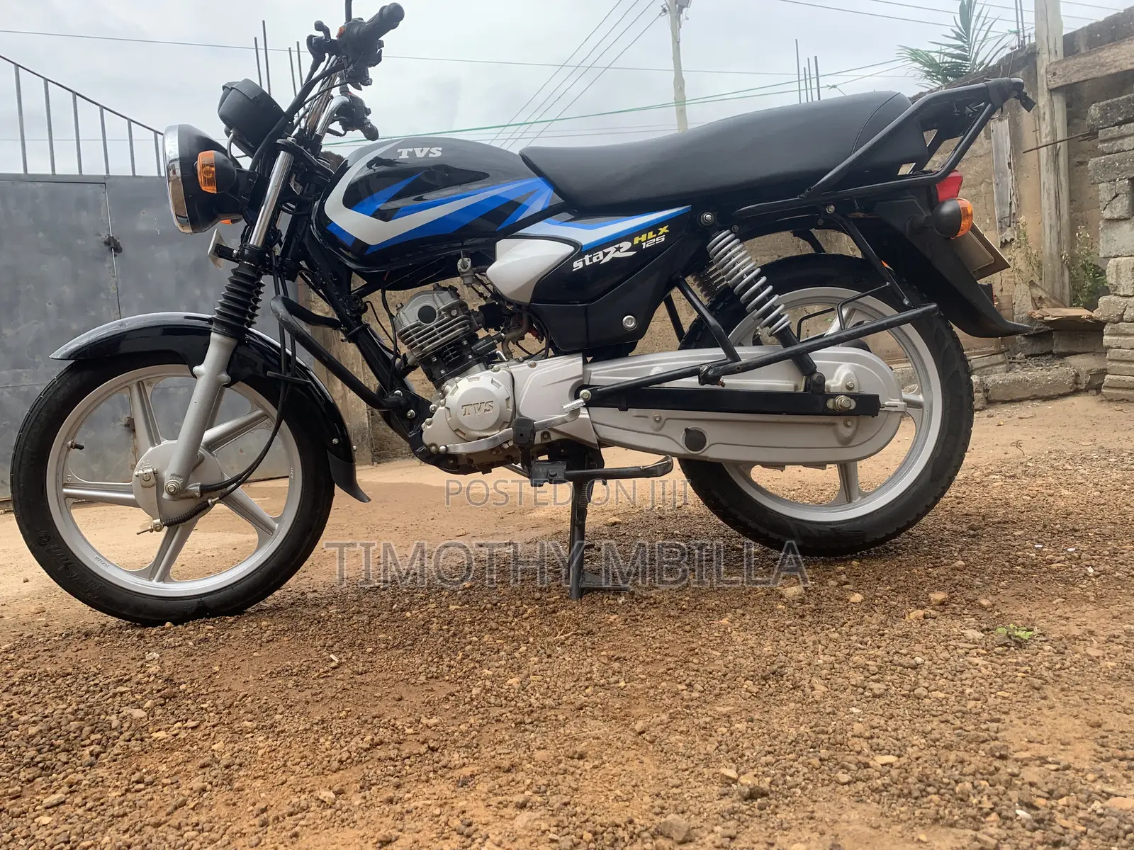 TVS HLX 125 2025 Black