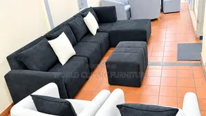 Modern L-Shaped Sectional Sofa Set – Stylish Comfortable