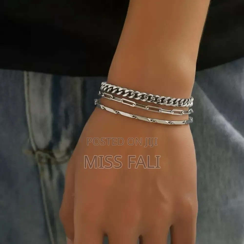Silver Trio Bracelet Set