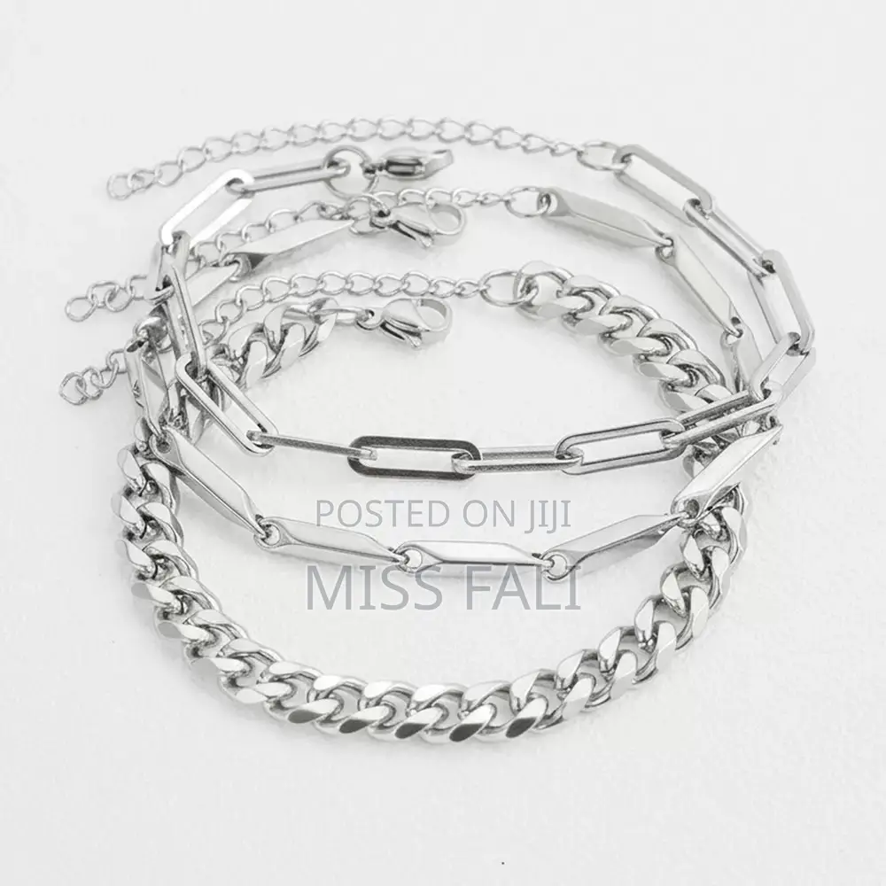 Silver Trio Bracelet Set
