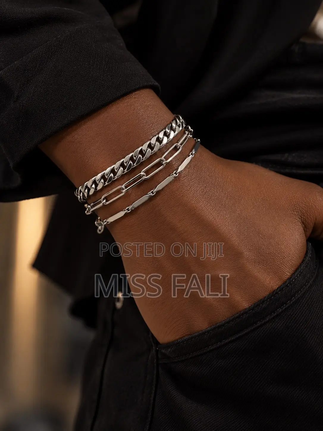 Silver Trio Bracelet Set