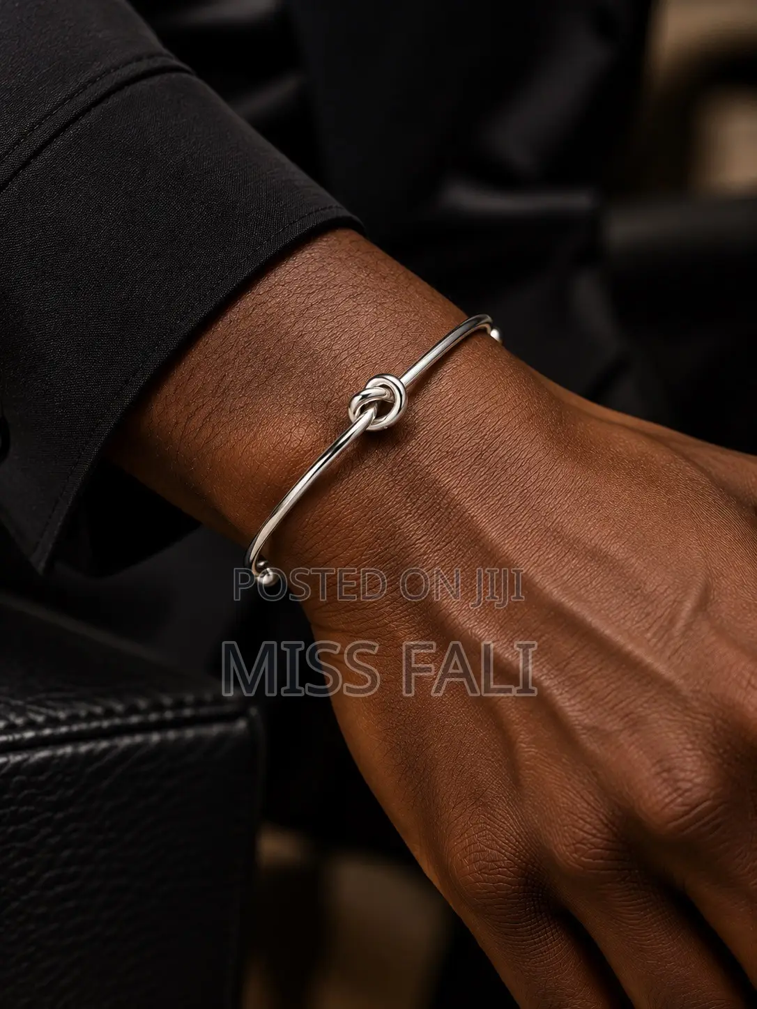 Silver and Gold Knot Cuff