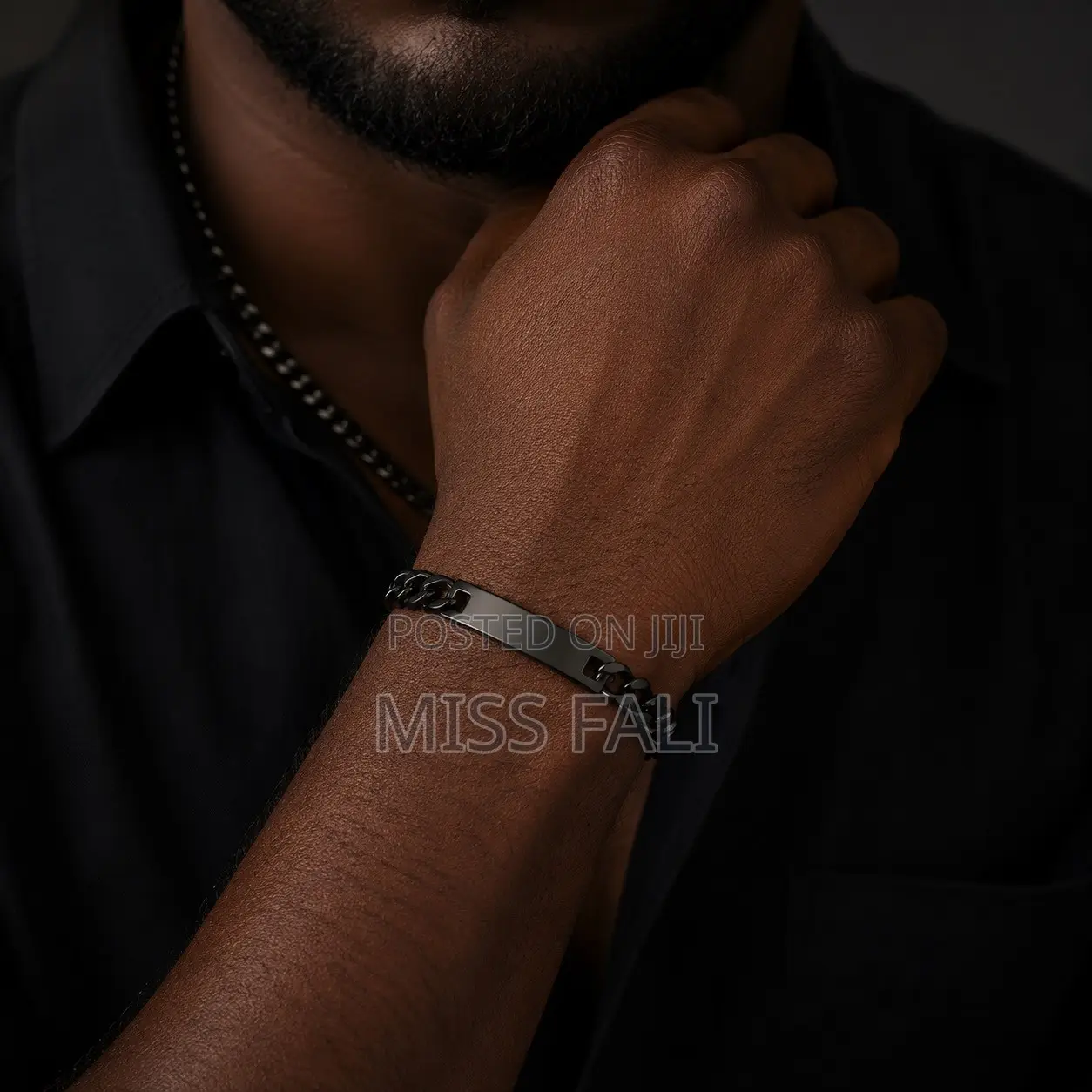 Shadow Steel ID Bracelet