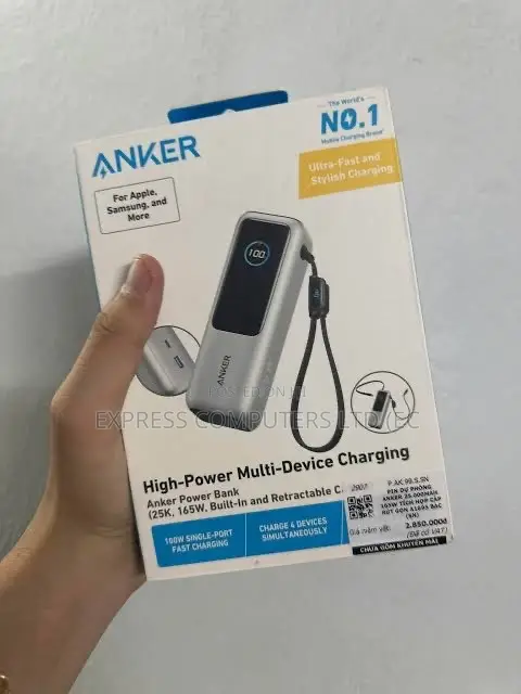 Laptop ORIGINAL Power Bank 25,000mAh 165watts ANKER Ultra-Fast BANK